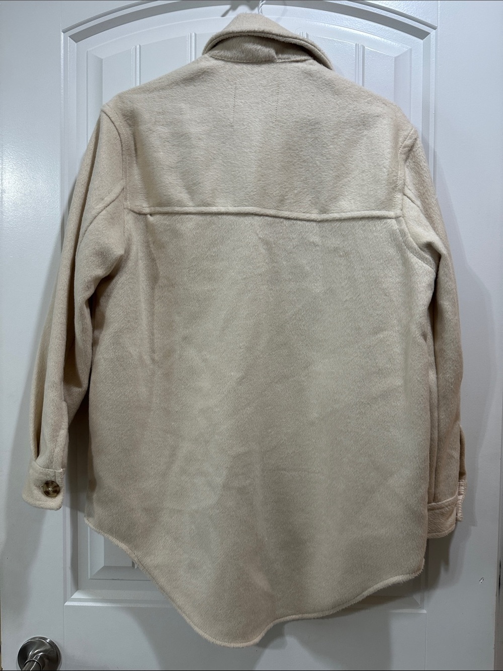 Bluenotes Cream Button-Front Shacket Jacket - Picture 4 of 4